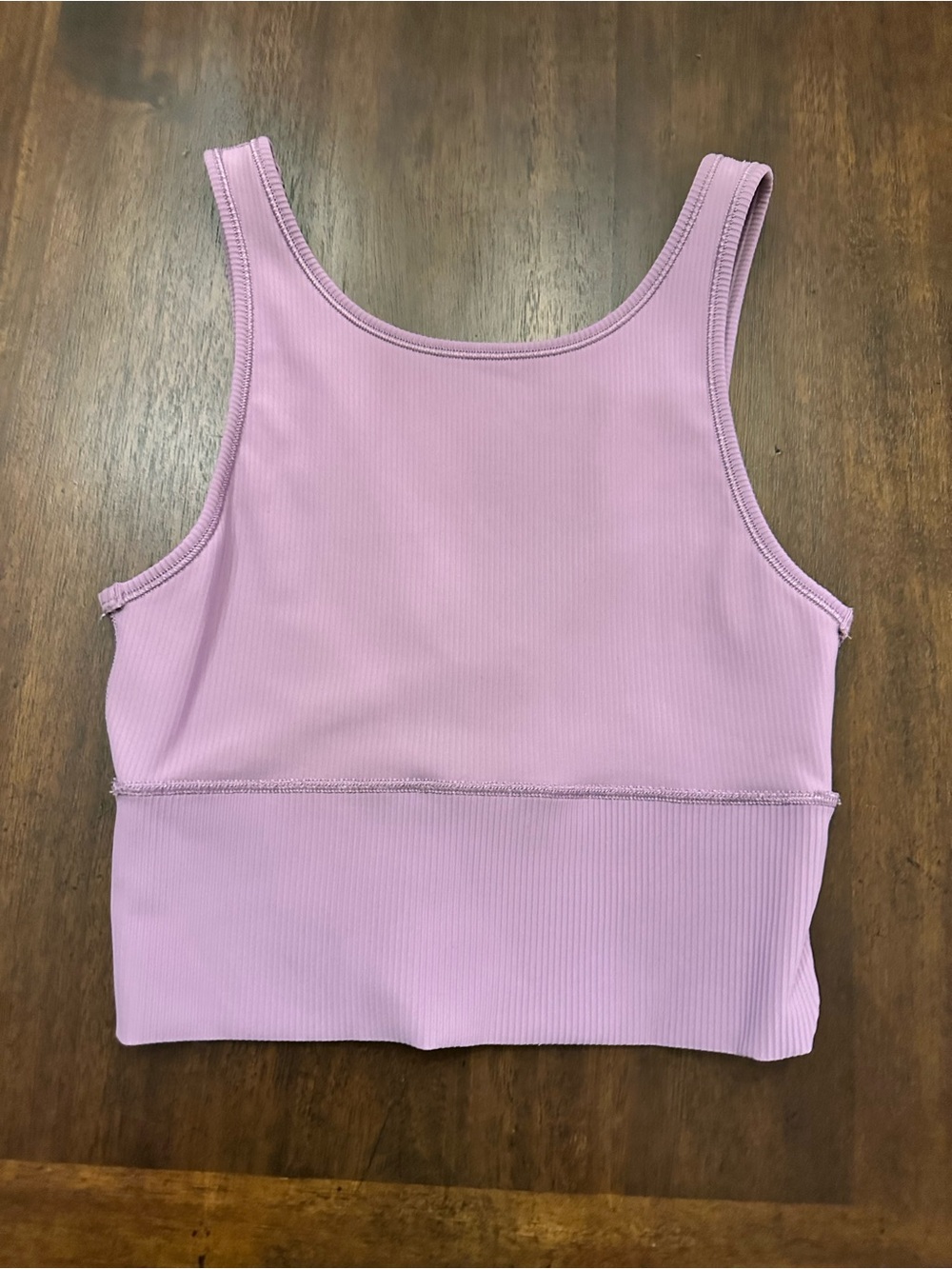 lululemon athletica Ribbed Lilac Crop Tank